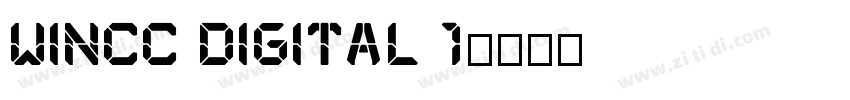 Wincc digital 1字体转换